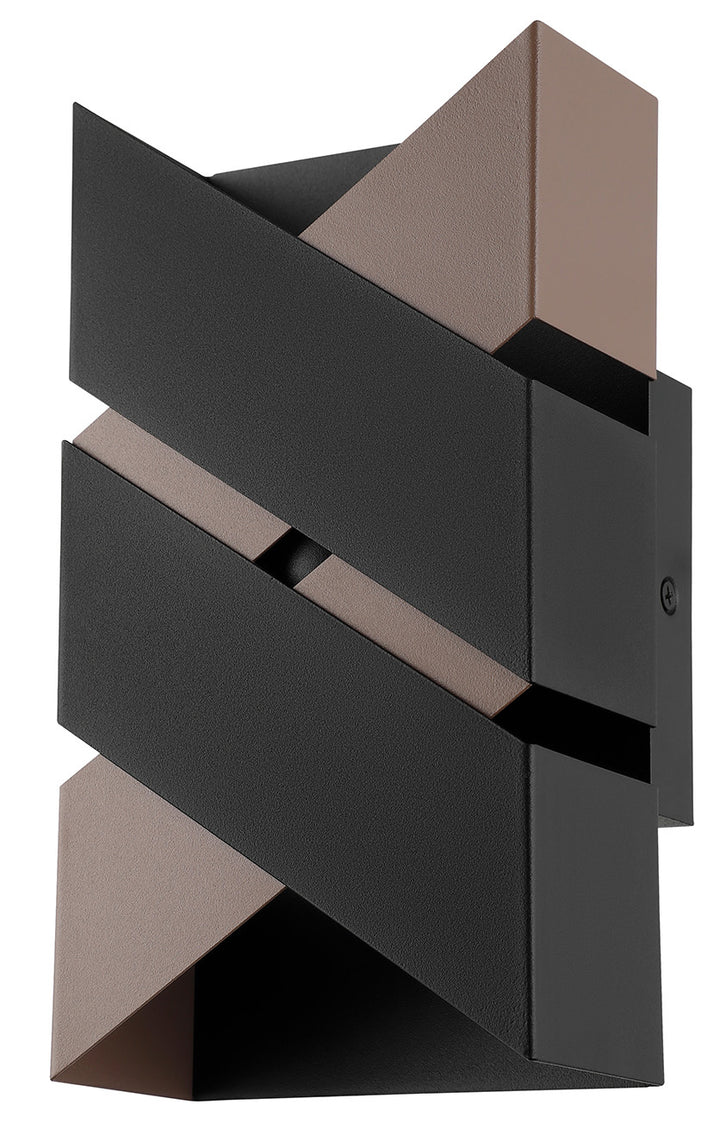 Eglo Canada - 99689A - LED Wall Sconce - Gurare - Structured Black & Mocha