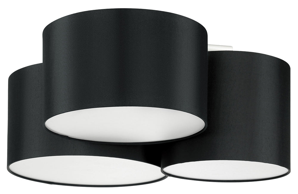 Pastore 2 Three Light Ceiling Mount in Black - available from The Lighting Shoppe, trusted by Canadian homeowners