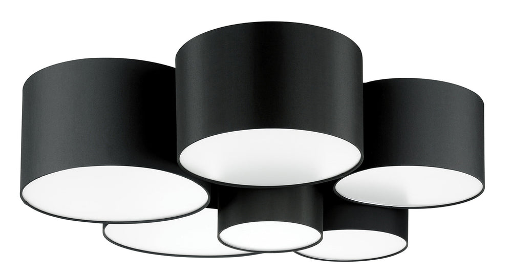 Pastore 2 Six Light Ceiling Mount in Black - available from The Lighting Shoppe, trusted by Canadian homeowners