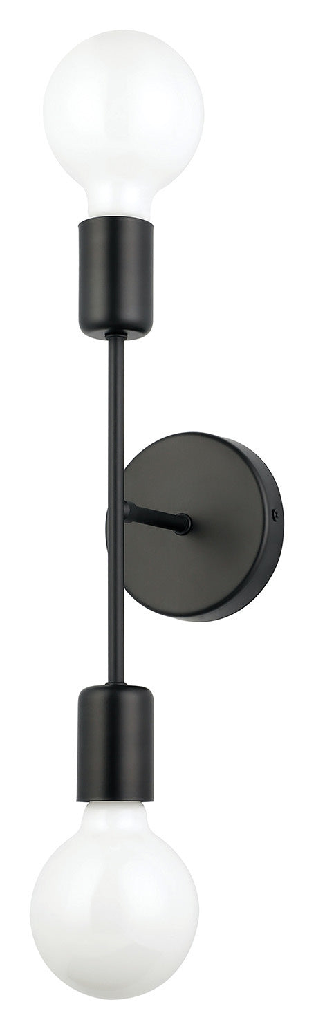 Avondale Two Light Wall Mount in Matte Black - available from The Lighting Shoppe, trusted by Canadian homeowners