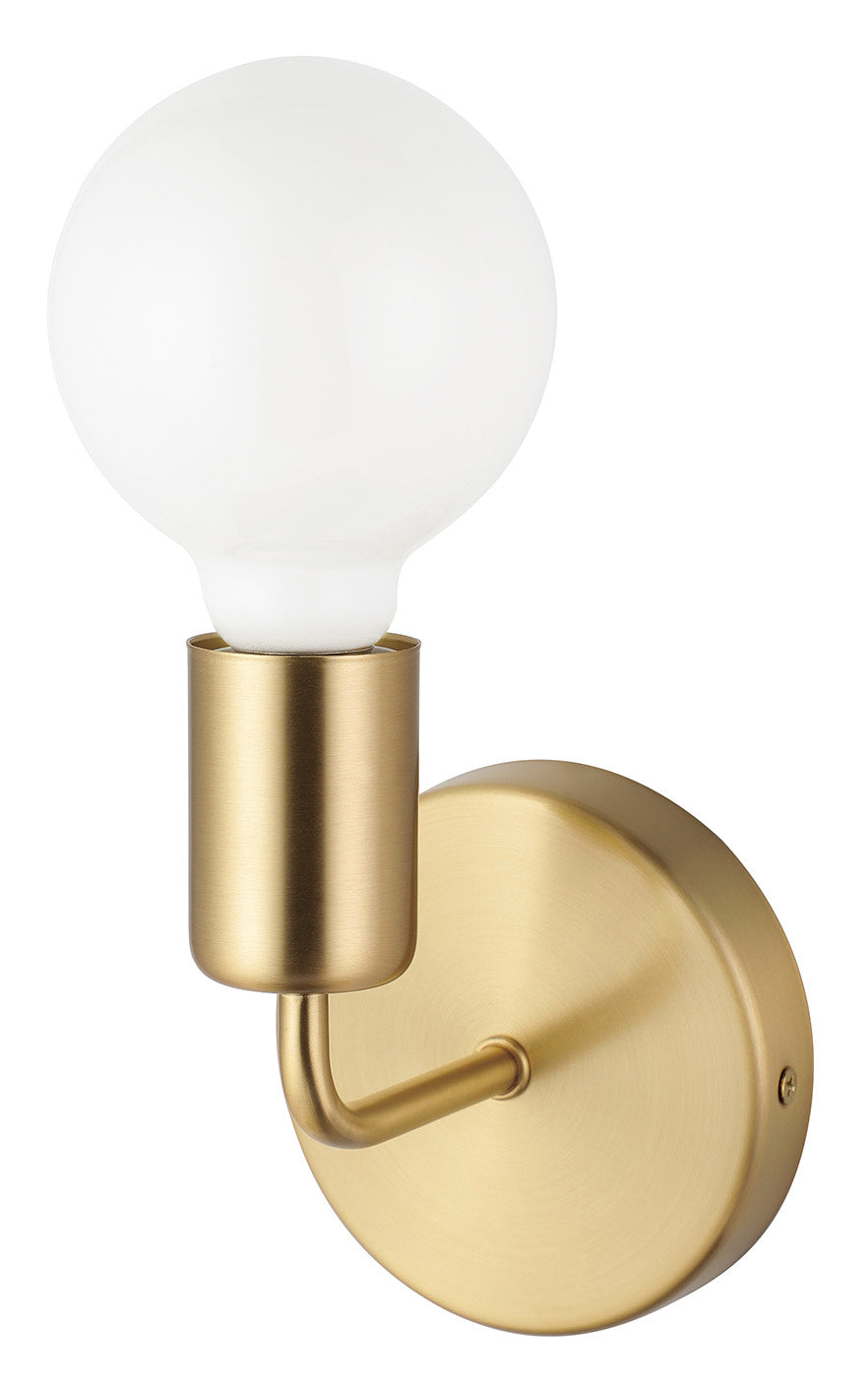Avondale One Light Wall Sconce in Brushed Gold - available from The Lighting Shoppe, trusted by Canadian homeowners