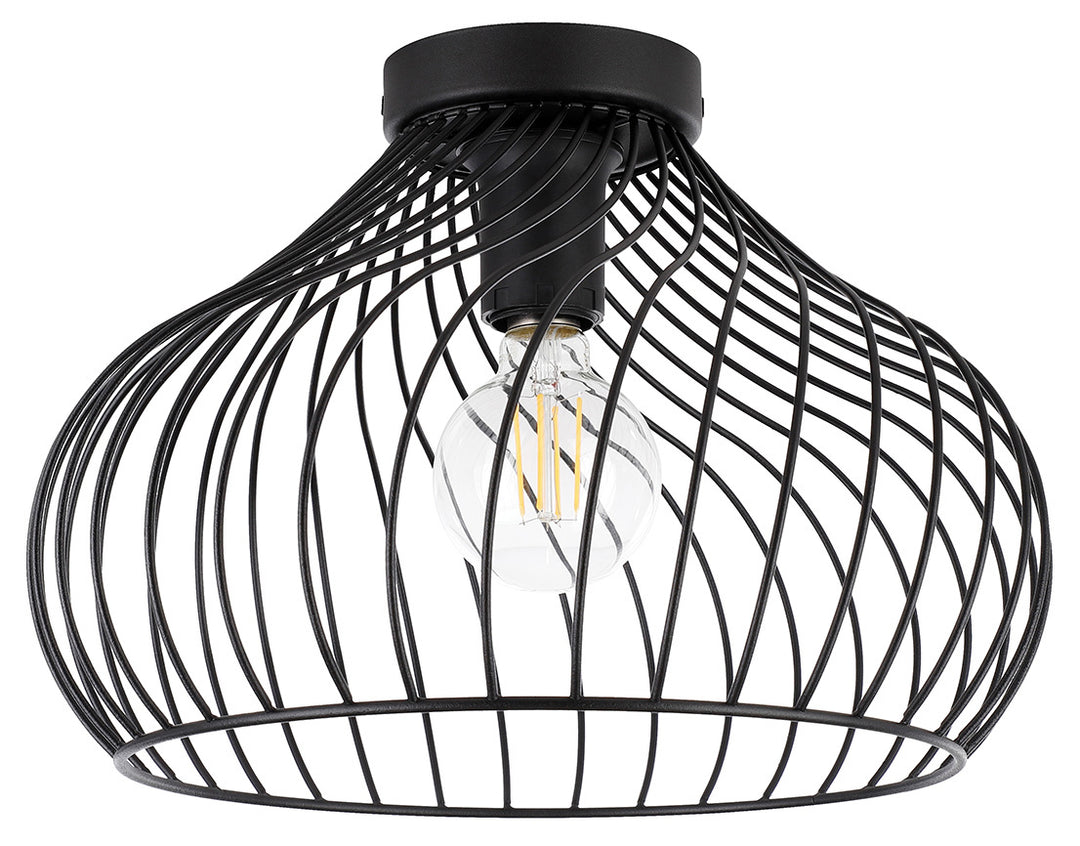 Staverton One Light Ceiling Mount in Black - available from The Lighting Shoppe, trusted by Canadian homeowners