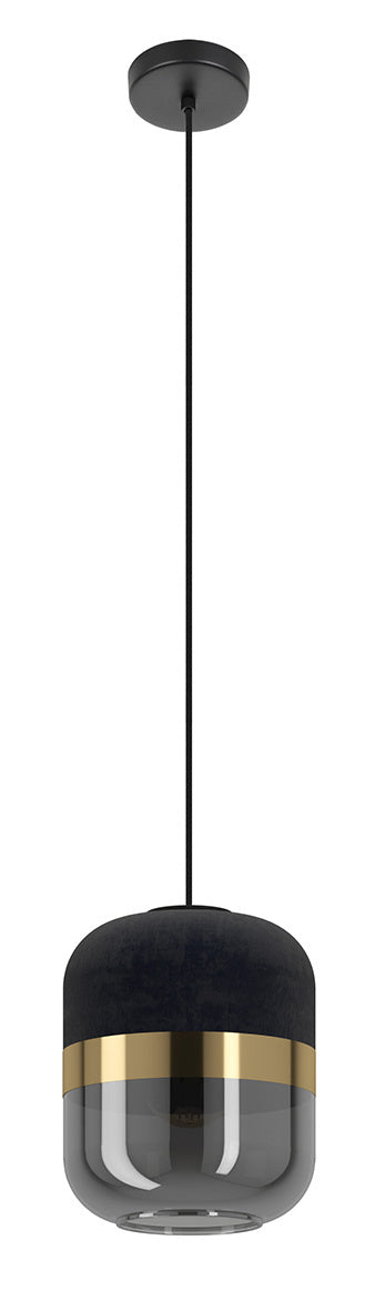 Sinsiga One Light Mini Pendant in Black - available from The Lighting Shoppe, trusted by Canadian homeowners
