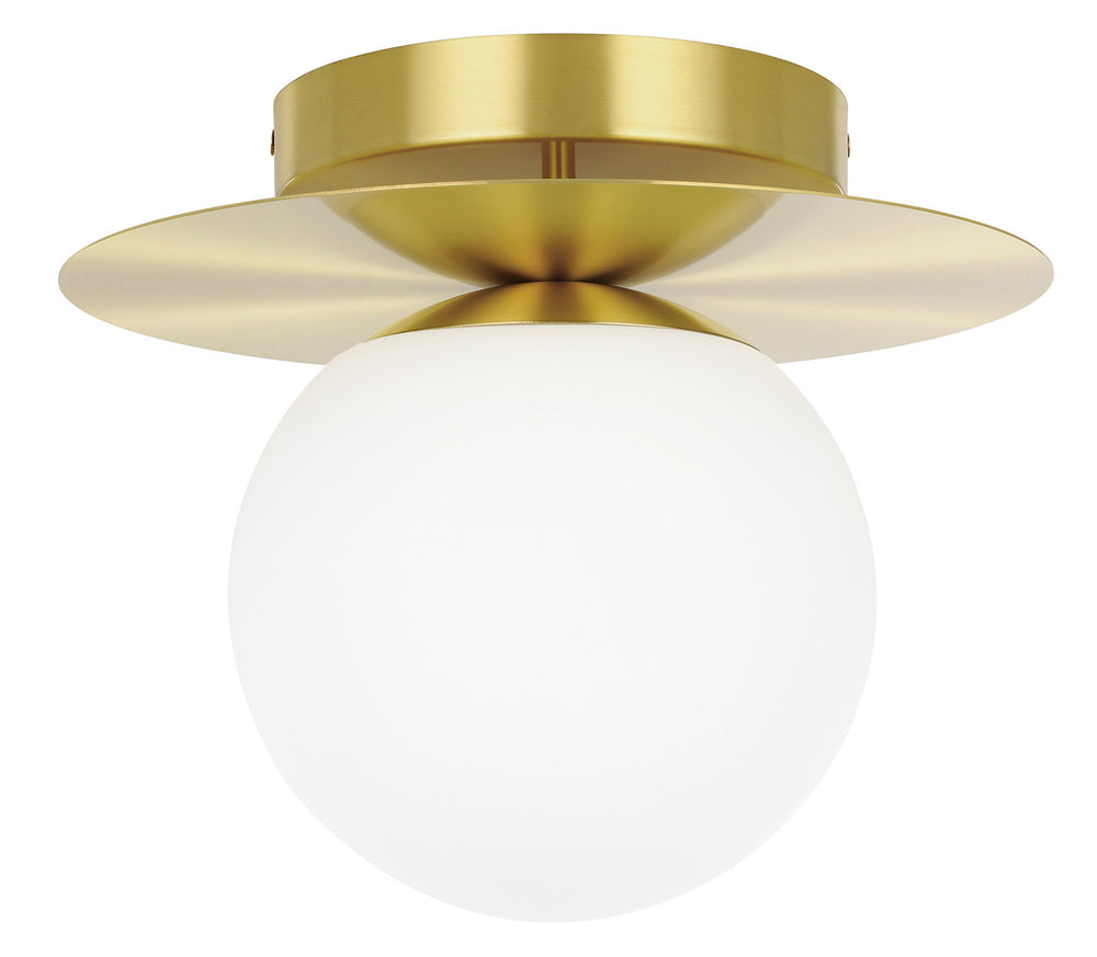 Arenales One Light Ceiling Mount in Brushed Brass - available from The Lighting Shoppe, trusted by Canadian homeowners