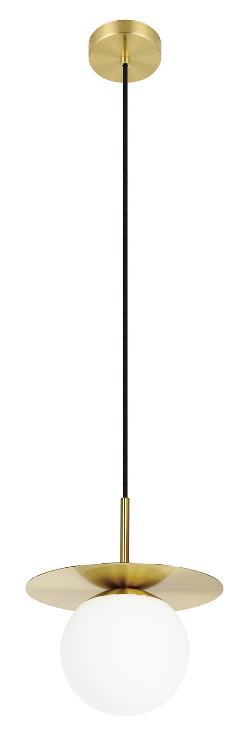 Arenales One Light Mini Pendant in Brushed Brass - available from The Lighting Shoppe, trusted by Canadian homeowners