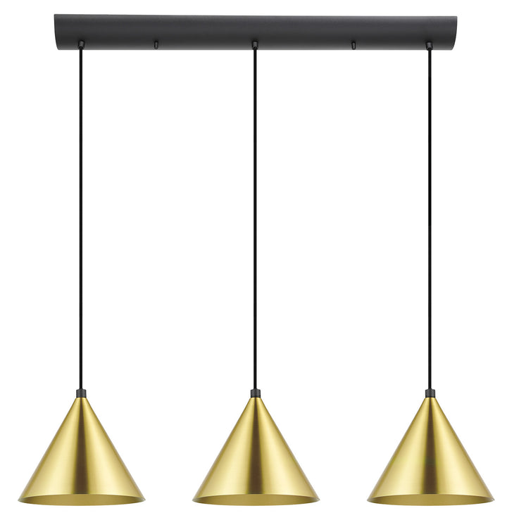 Narices Three Light Pendant in Structured Black - available from The Lighting Shoppe, trusted by Canadian homeowners