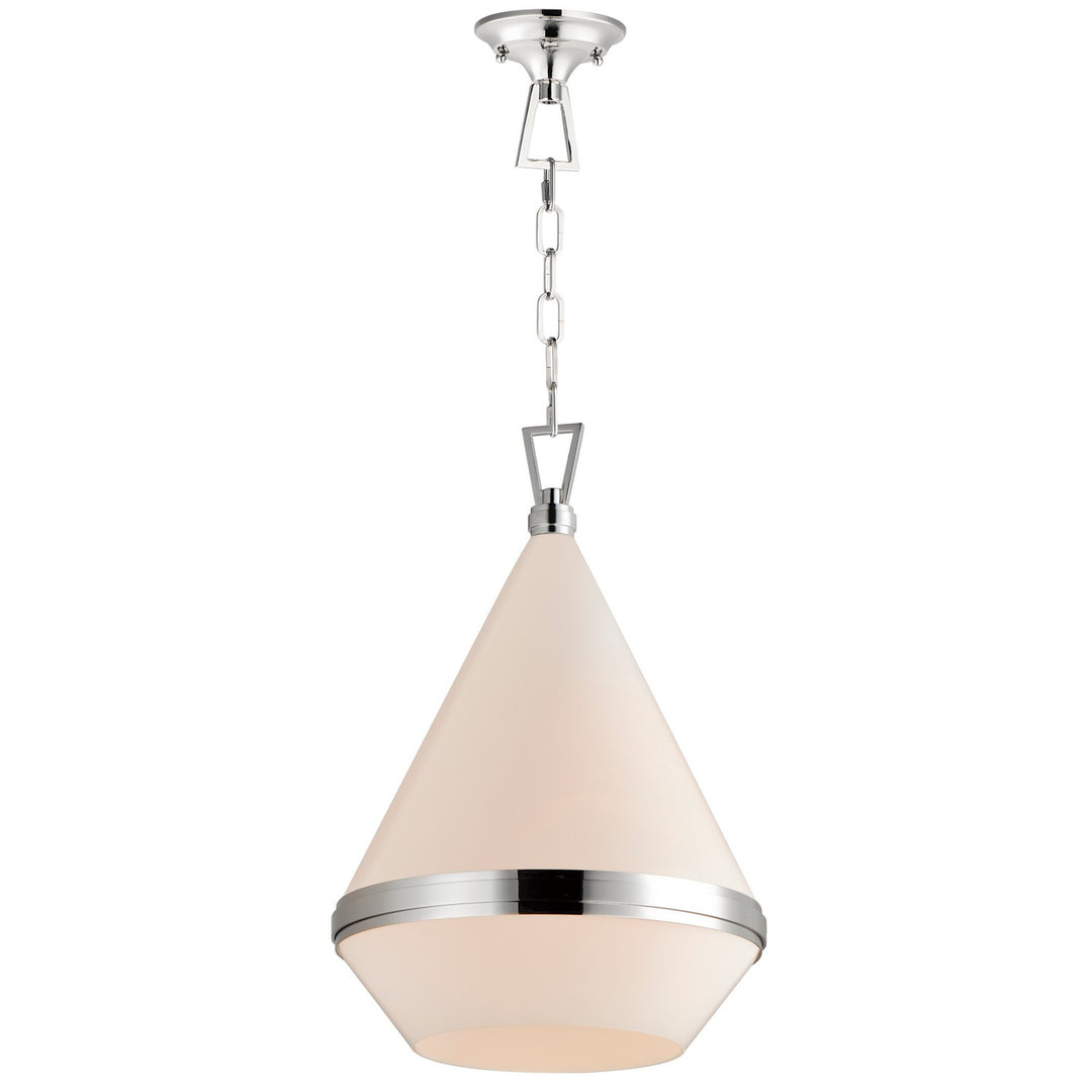 Giza One Light Pendant in Polished Nickel