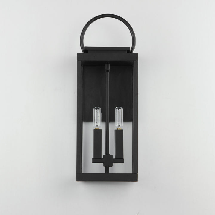 Maxim - 40316CLBK - Two Light Outdoor Wall Sconce - Nassau Vivex - Black