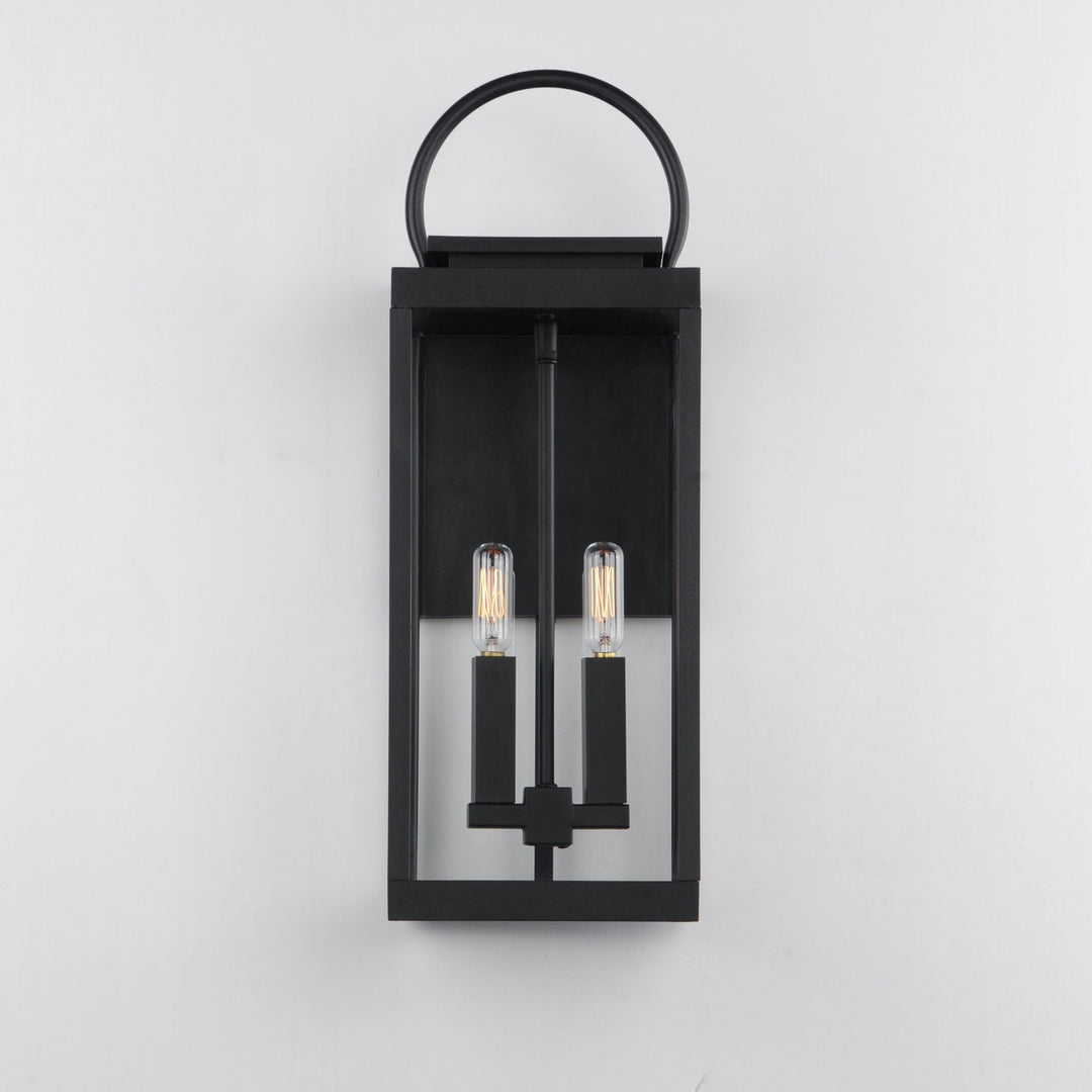 Maxim - 40316CLBK - Two Light Outdoor Wall Sconce - Nassau Vivex - Black