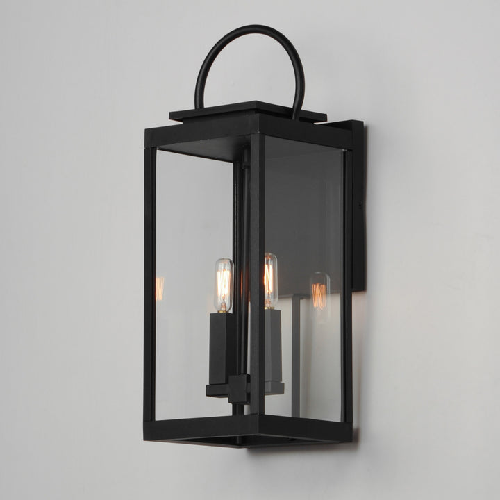 Maxim - 40316CLBK - Two Light Outdoor Wall Sconce - Nassau Vivex - Black