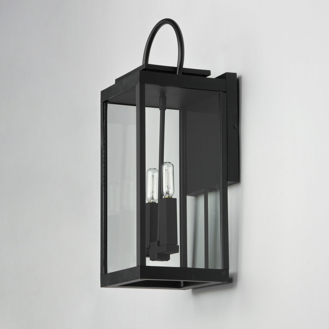 Maxim - 40316CLBK - Two Light Outdoor Wall Sconce - Nassau Vivex - Black