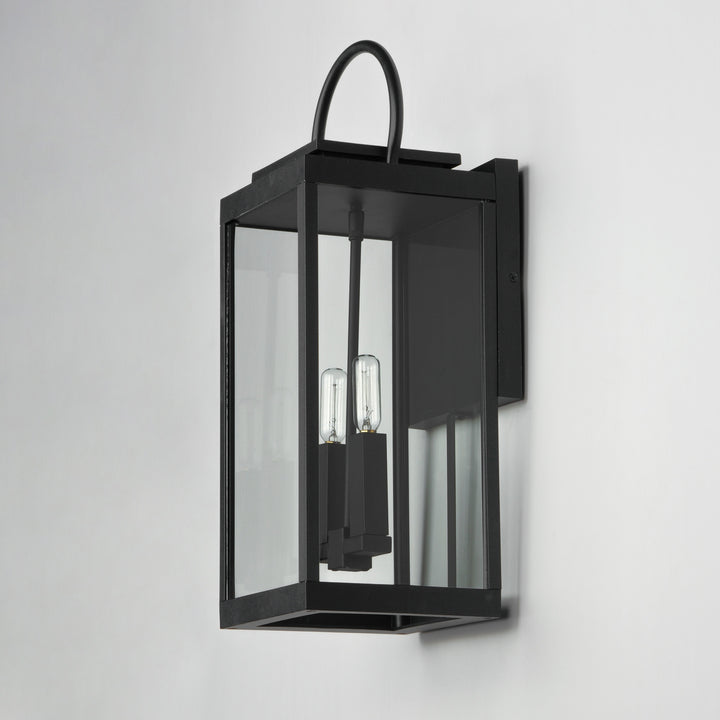 Maxim - 40316CLBK - Two Light Outdoor Wall Sconce - Nassau Vivex - Black
