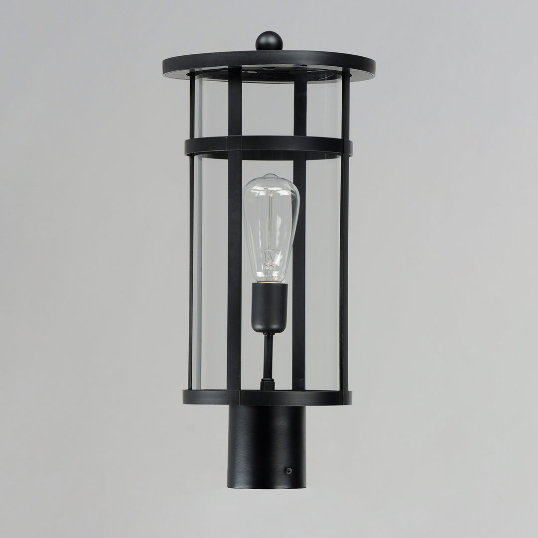 Maxim - 40620CLBK - One Light Post Lantern - Clyde Vivex - Black
