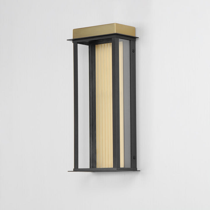 Maxim - 50754BKGLD - LED Outdoor Wall Sconce - Rincon - Black / Gold