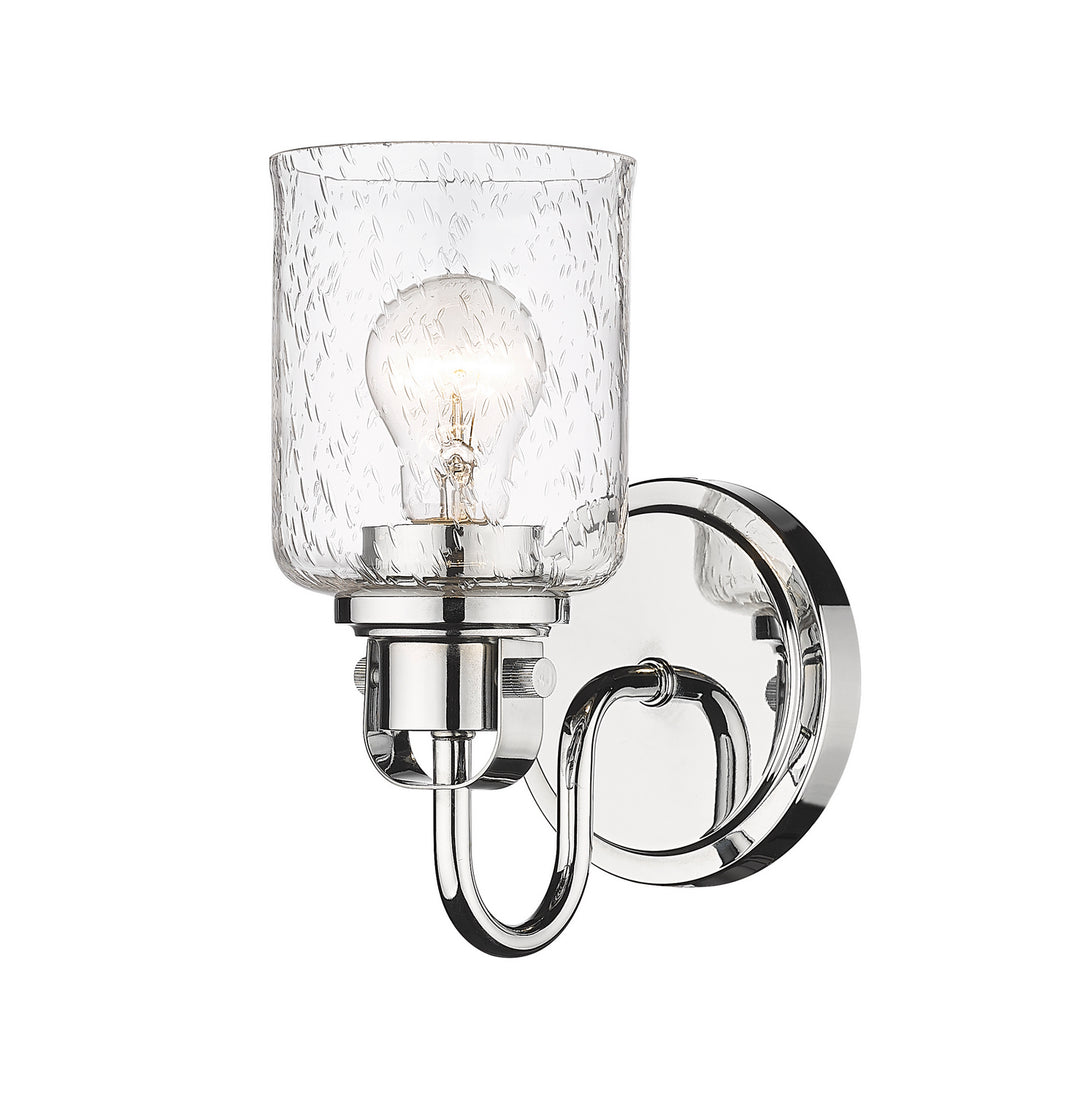 Kinsley One Light Wall Sconce in Chrome - available from The Lighting Shoppe, trusted by Canadian homeowners