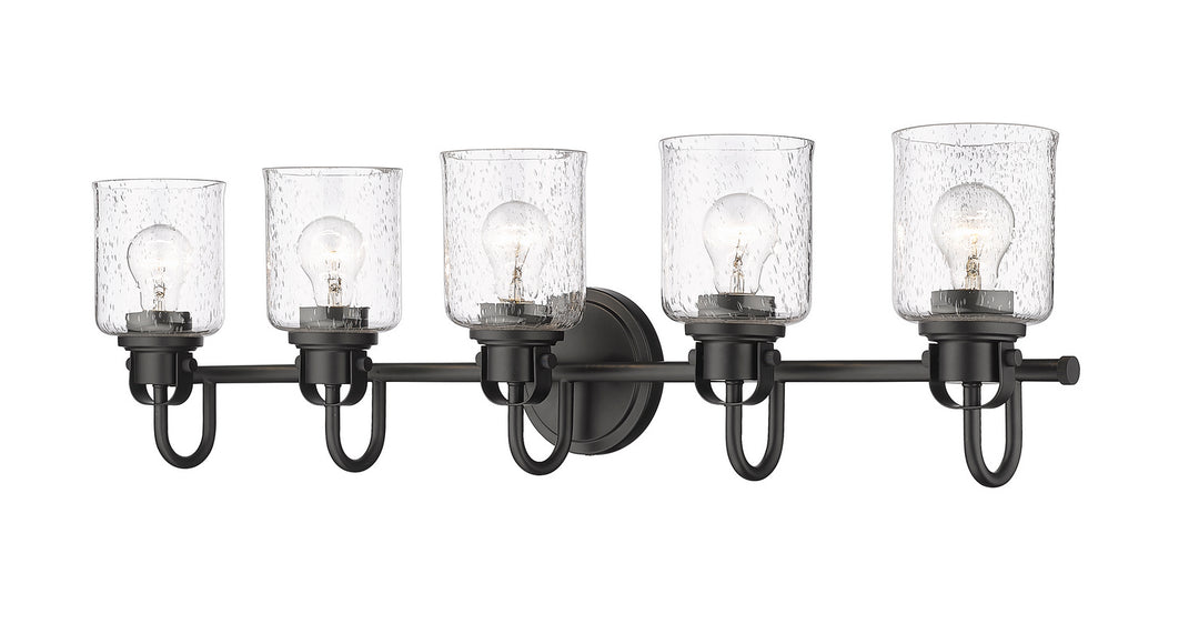 Z-Lite Canada - 340-5V-MB - Five Light Vanity - Kinsley - Matte Black
