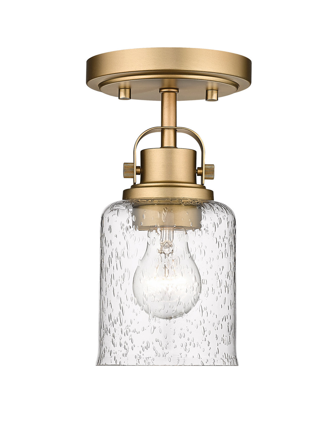 Kinsley One Light Flush Mount in Heirloom Gold - available from The Lighting Shoppe, trusted by Canadian homeowners