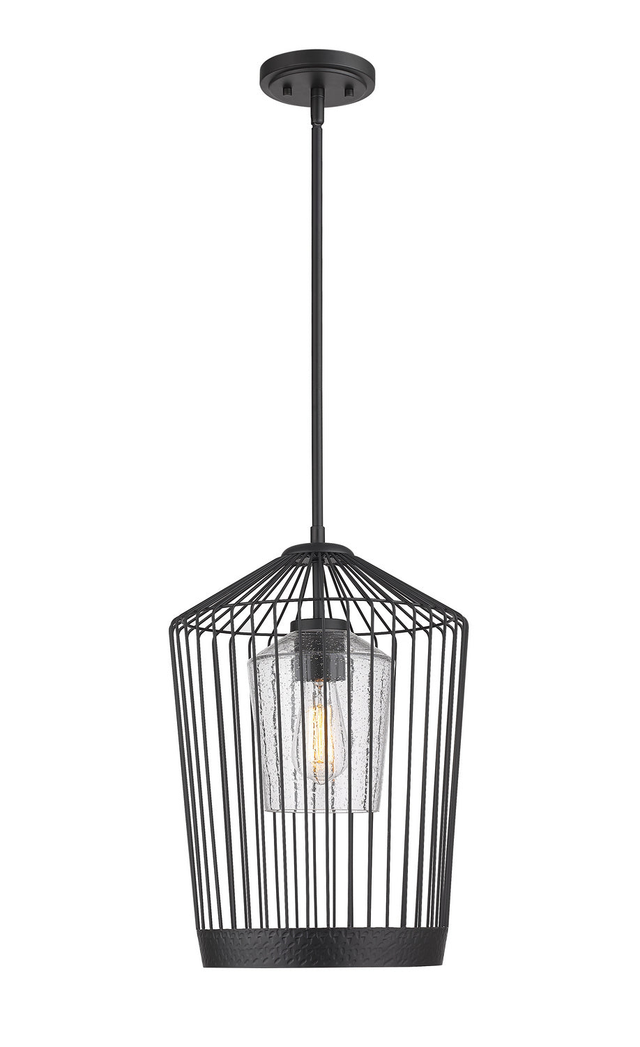 Lido One Light Pendant in Matte Black - available from The Lighting Shoppe, trusted by Canadian homeowners