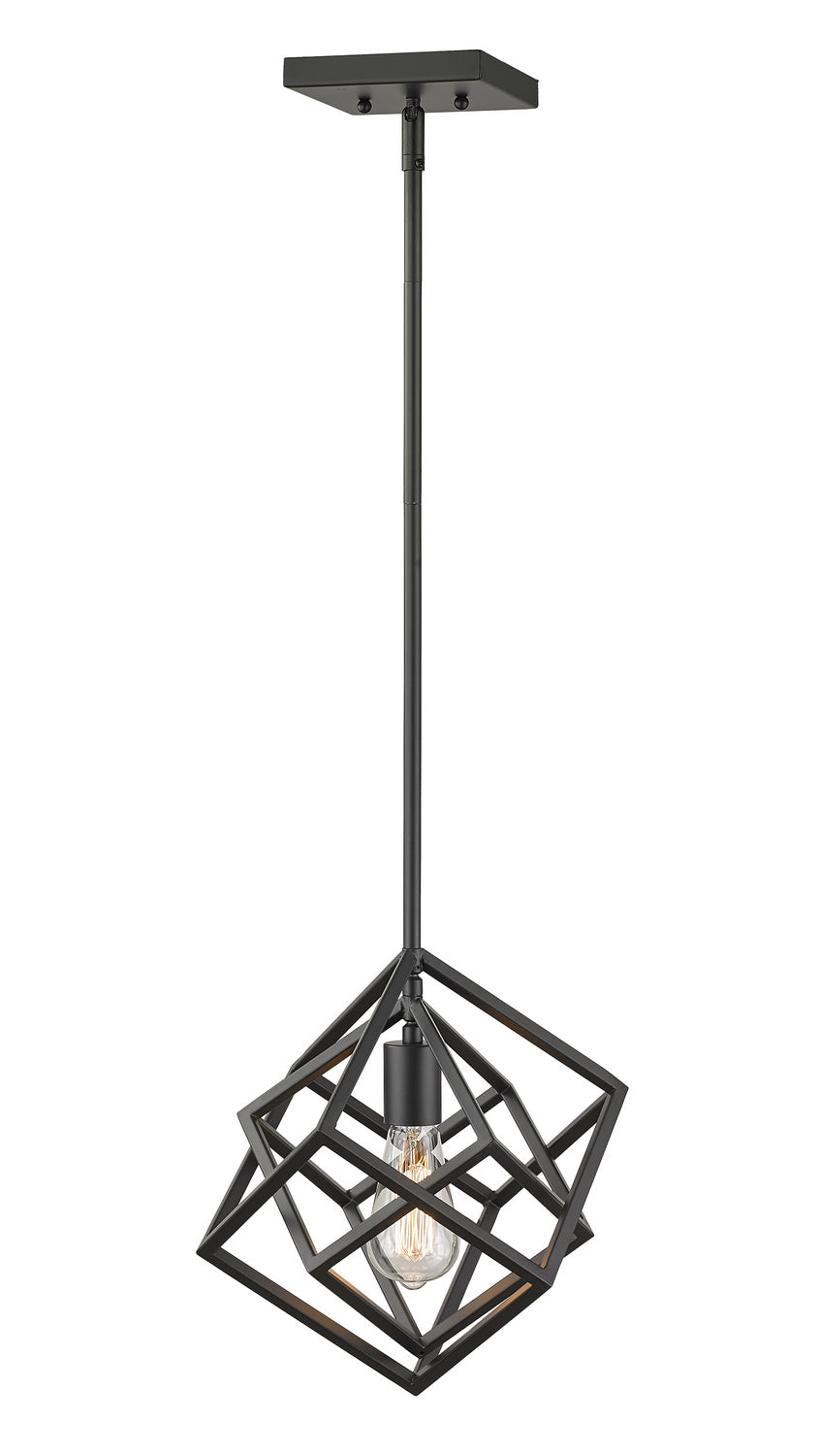 Euclid One Light Pendant in Matte Black - available from The Lighting Shoppe, trusted by Canadian homeowners