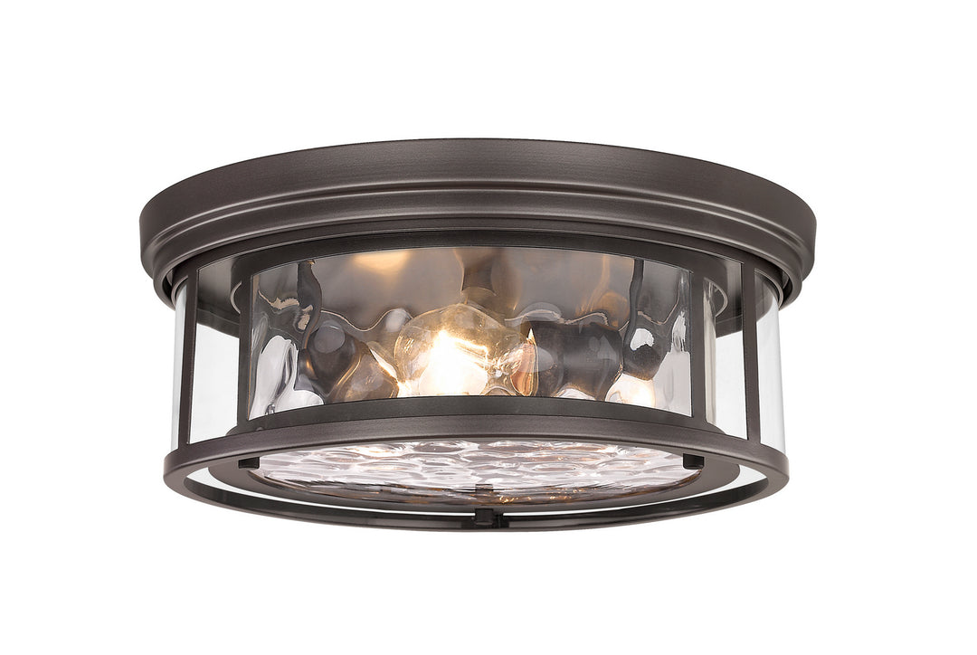 Clarion Three Light Flush Mount in Bronze - available from The Lighting Shoppe, trusted by Canadian homeowners