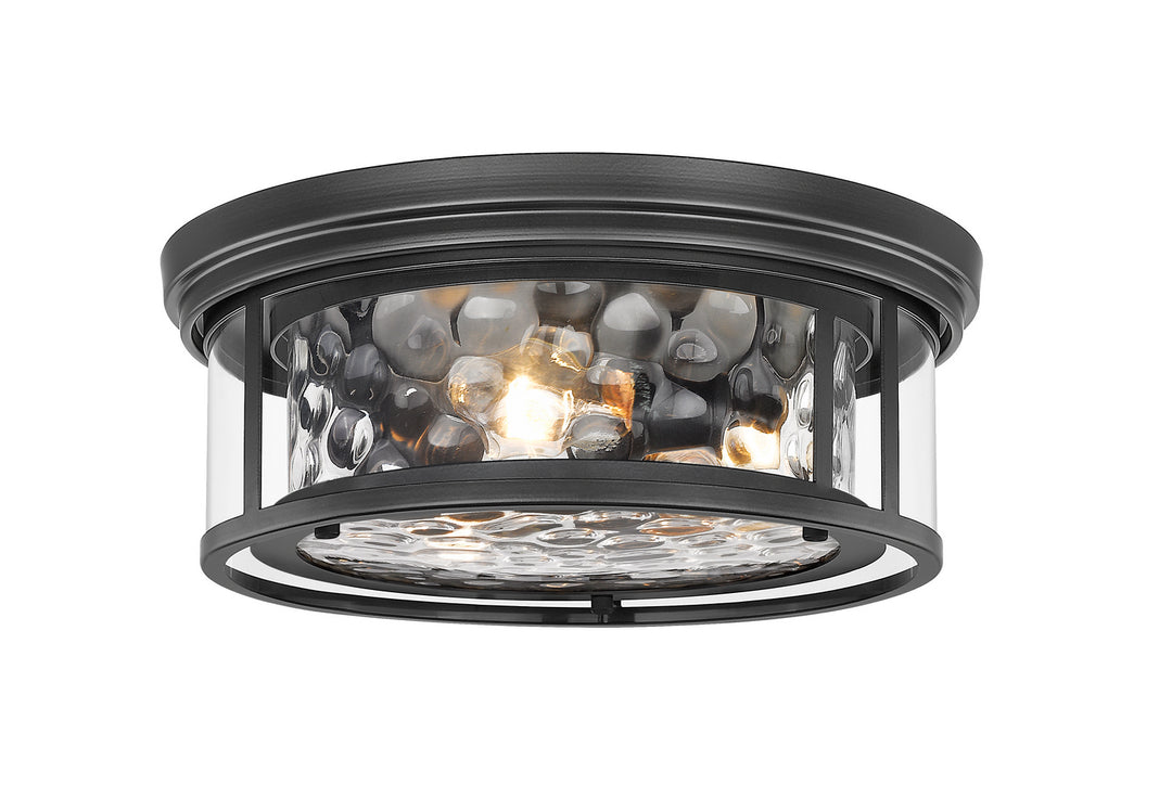 Clarion Three Light Flush Mount in Matte Black - available from The Lighting Shoppe, trusted by Canadian homeowners