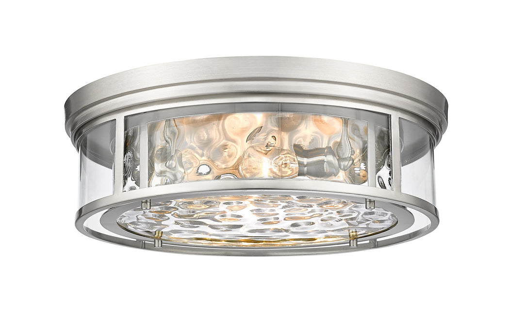 Clarion Four Light Flush Mount in Brushed Nickel - available from The Lighting Shoppe, trusted by Canadian homeowners