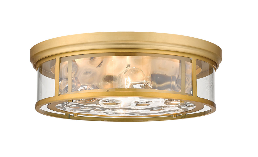 Clarion Four Light Flush Mount in Olde Brass - available from The Lighting Shoppe, trusted by Canadian homeowners
