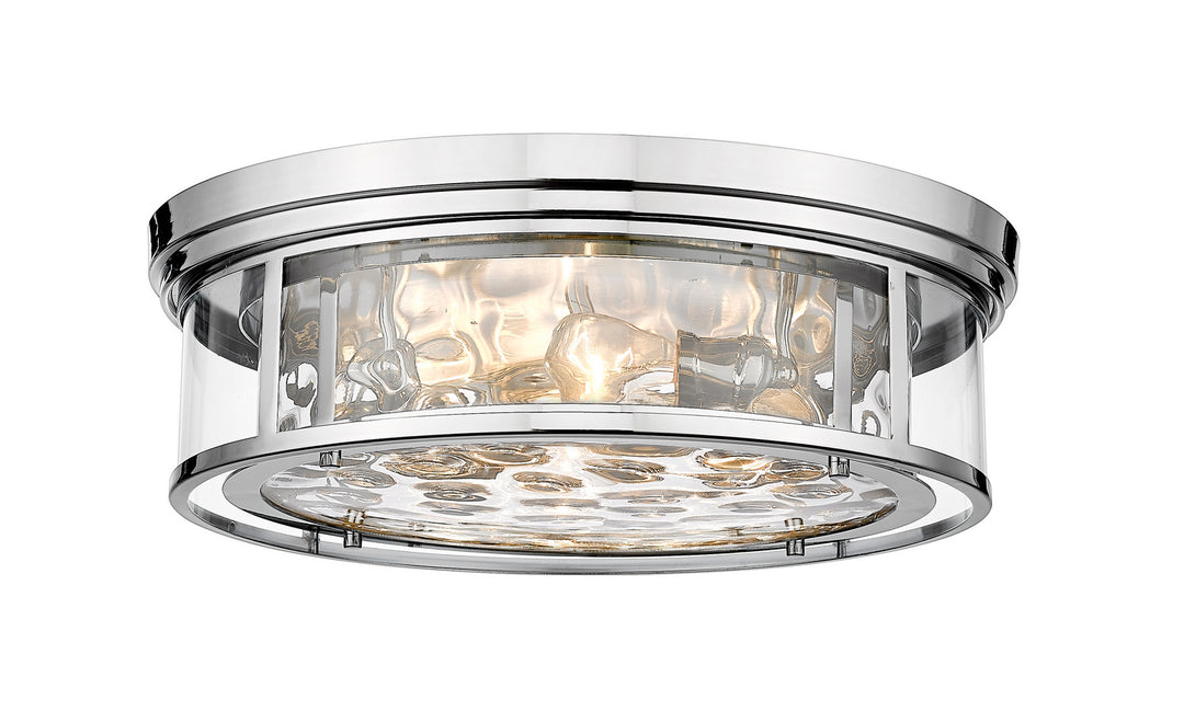 Clarion Four Light Flush Mount in Polished Nickel - available from The Lighting Shoppe, trusted by Canadian homeowners