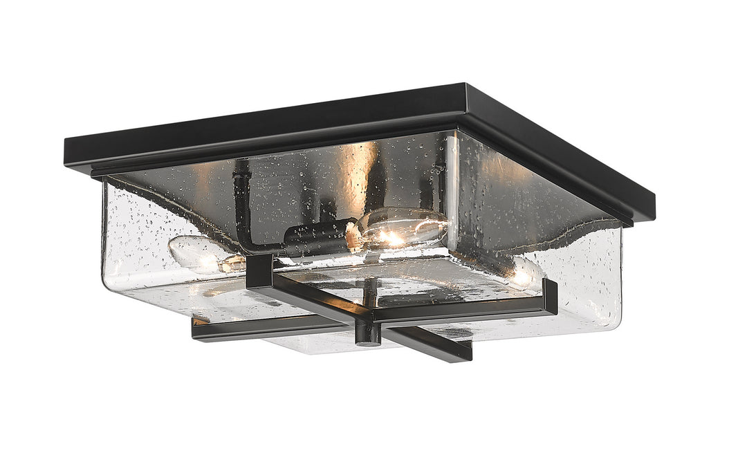 Sana Four Light Outdoor Flush Mount in Black - available from The Lighting Shoppe, trusted by Canadian homeowners
