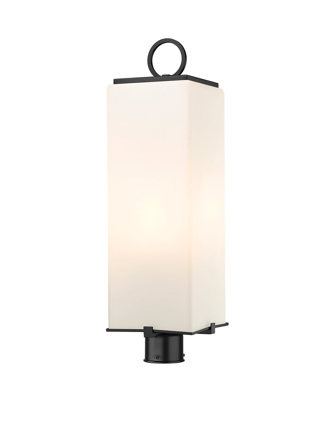Sana Three Light Outdoor Post Mount Fixture in Black - available from The Lighting Shoppe, trusted by Canadian homeowners