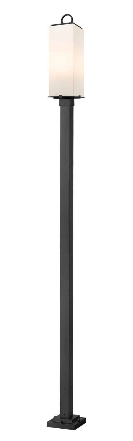 Sana Three Light Outdoor Post Mounted Fixture in Black - available from The Lighting Shoppe, trusted by Canadian homeowners