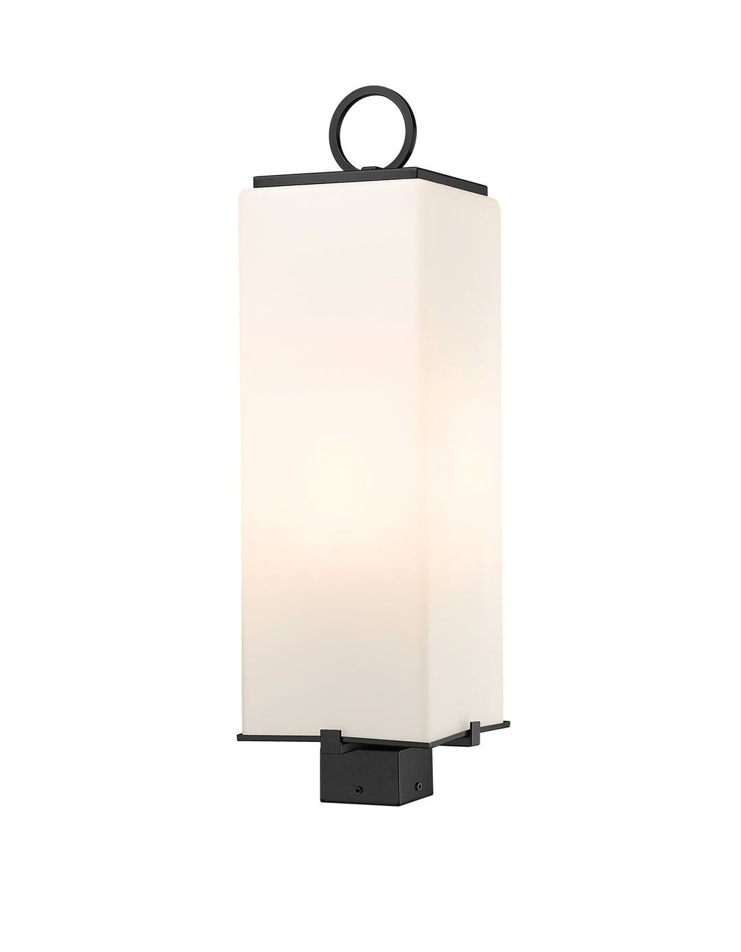 Sana Three Light Outdoor Post Mount Fixture in Black - available from The Lighting Shoppe, trusted by Canadian homeowners