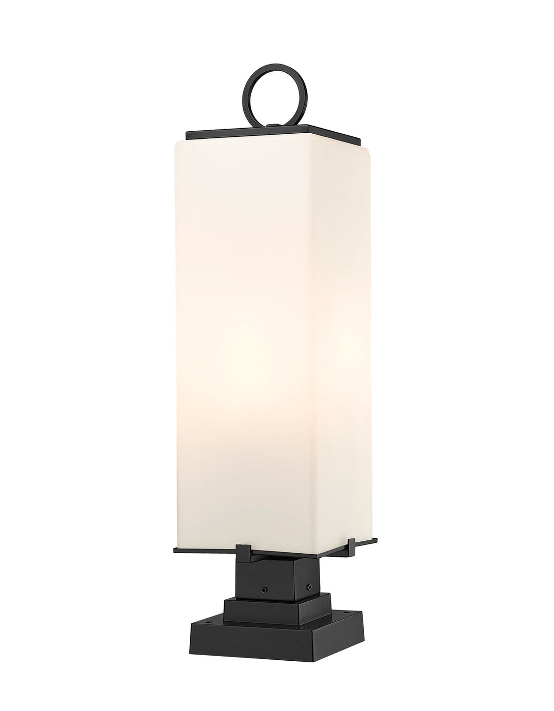 Sana Three Light Outdoor Pier Mounted Fixture in Black - available from The Lighting Shoppe, trusted by Canadian homeowners