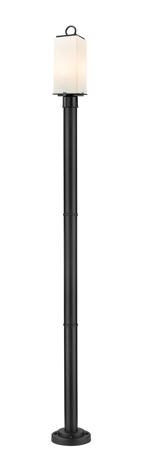 Sana Two Light Outdoor Post Mounted Fixture in Black - available from The Lighting Shoppe, trusted by Canadian homeowners
