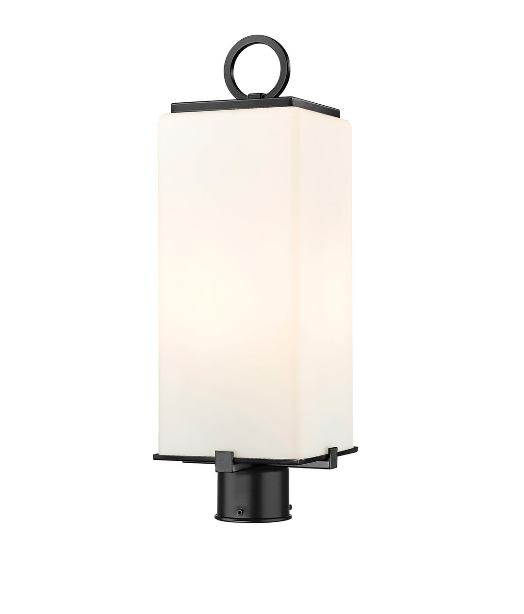 Sana Two Light Outdoor Post Mount Fixture in Black - available from The Lighting Shoppe, trusted by Canadian homeowners