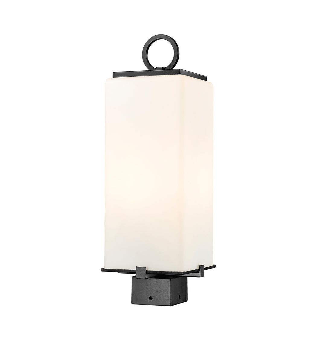Sana Two Light Outdoor Post Mount Fixture in Black - available from The Lighting Shoppe, trusted by Canadian homeowners