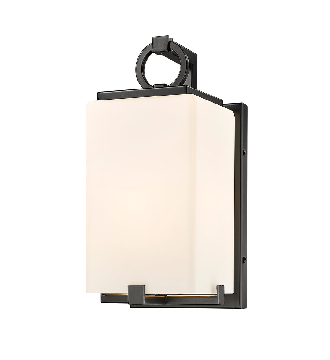 Sana One Light Outdoor Wall Light in Black - available from The Lighting Shoppe, trusted by Canadian homeowners