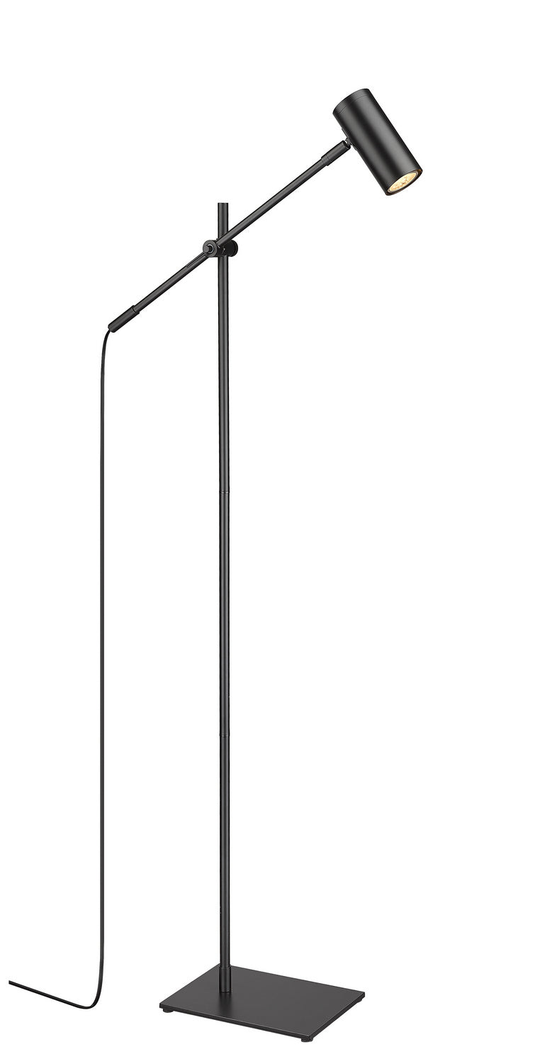 Calumet One Light Floor Lamp in Matte Black - available from The Lighting Shoppe, trusted by Canadian homeowners