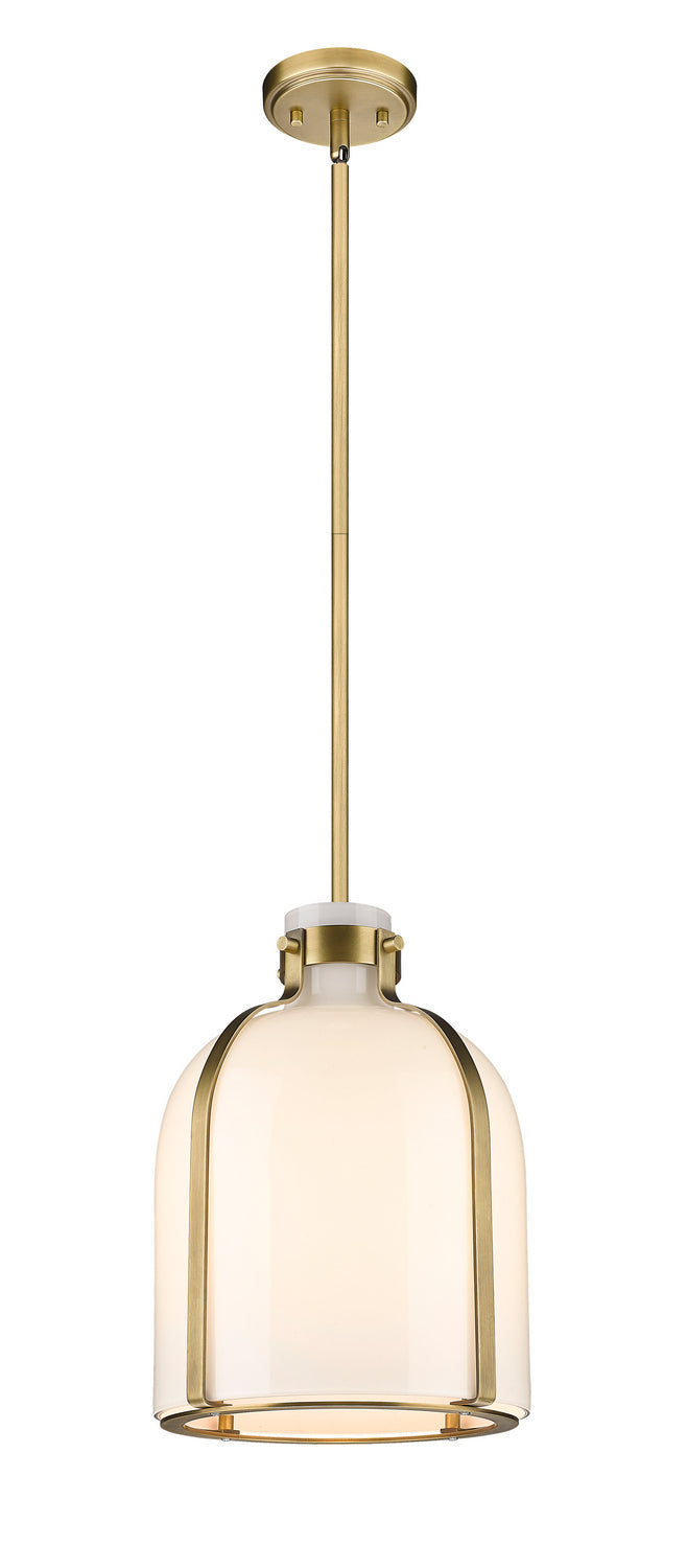Pearson One Light Pendant in Rubbed Brass - available from The Lighting Shoppe, trusted by Canadian homeowners