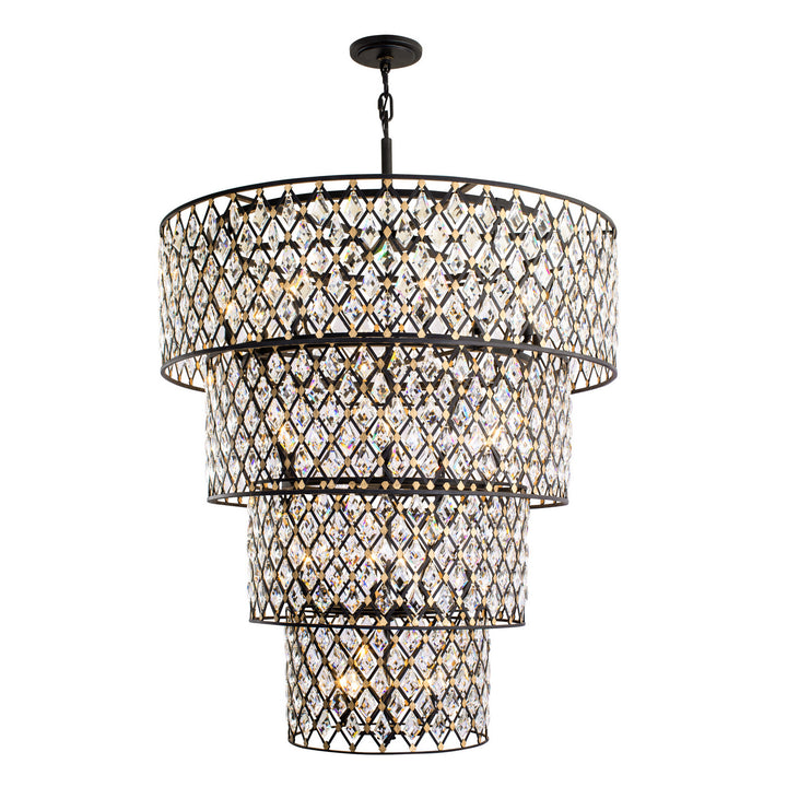 Windsor 21 Light Chandelier in Carbon/Havana Gold - available from The Lighting Shoppe, trusted by Canadian homeowners