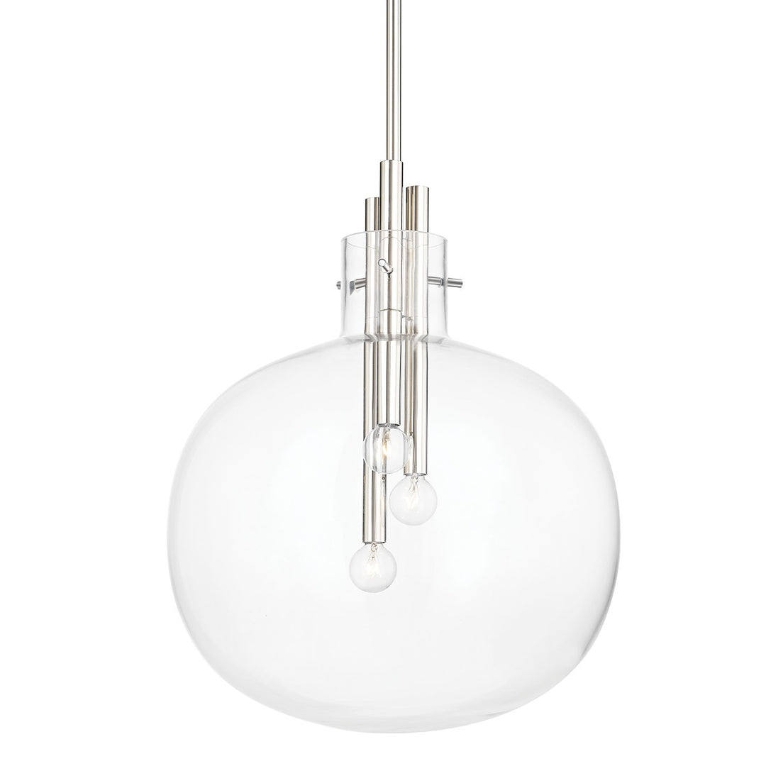 Hempstead Three Light Pendant in Polished Nickel - available from The Lighting Shoppe, trusted by Canadian homeowners