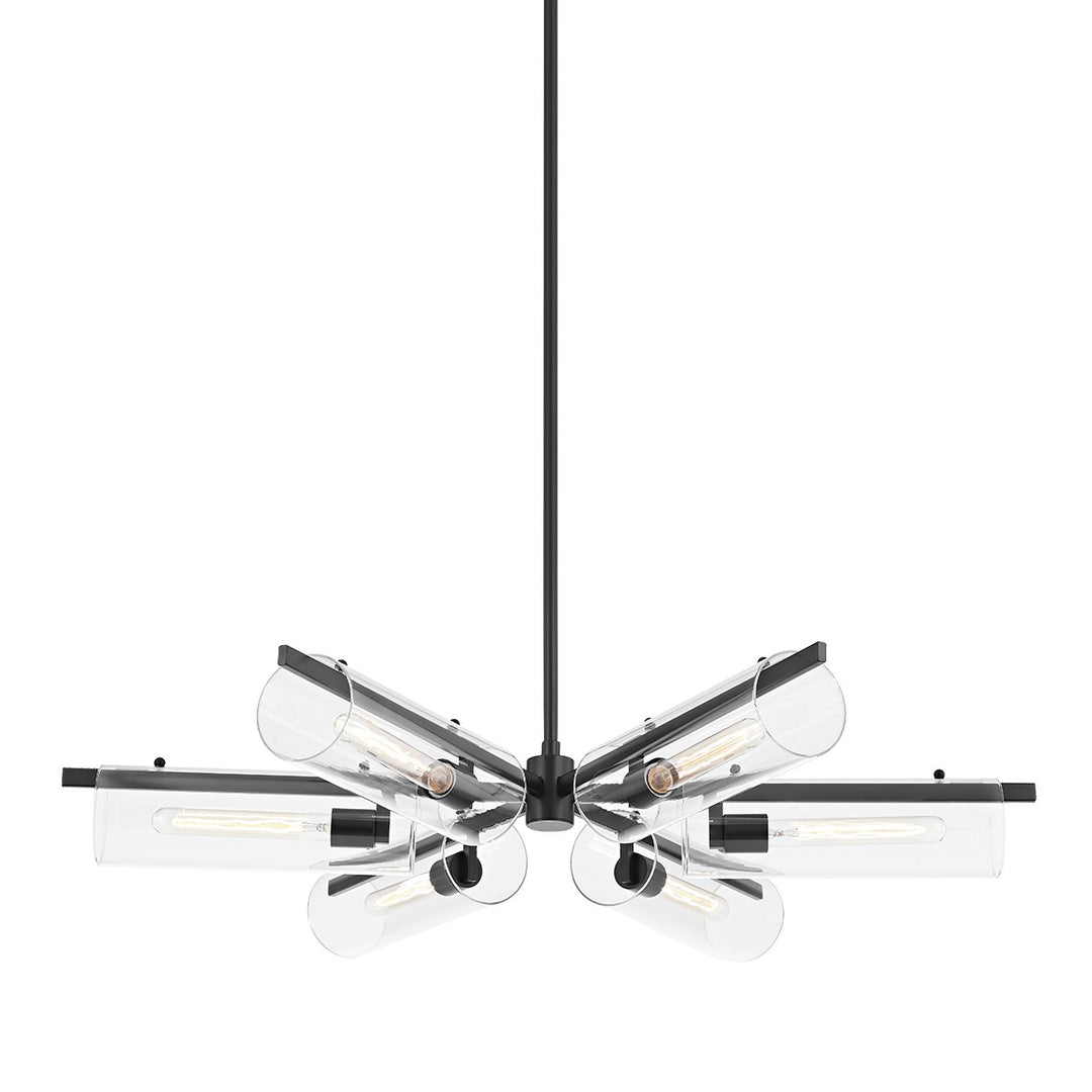 Ariel Six Light Chandelier in Soft Black - available from The Lighting Shoppe, trusted by Canadian homeowners
