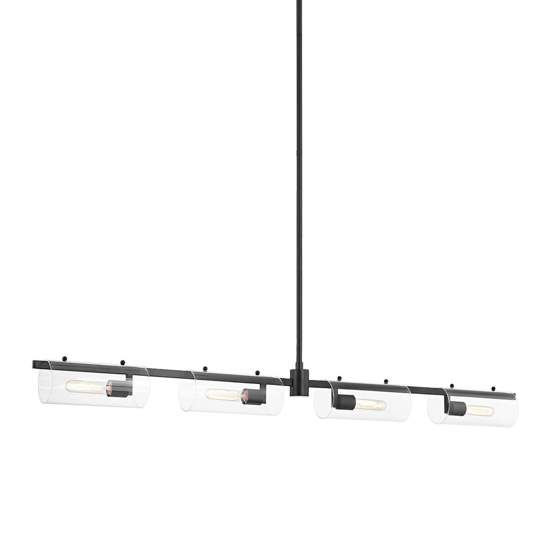 Ariel Four Light Linear in Soft Black - available from The Lighting Shoppe, trusted by Canadian homeowners