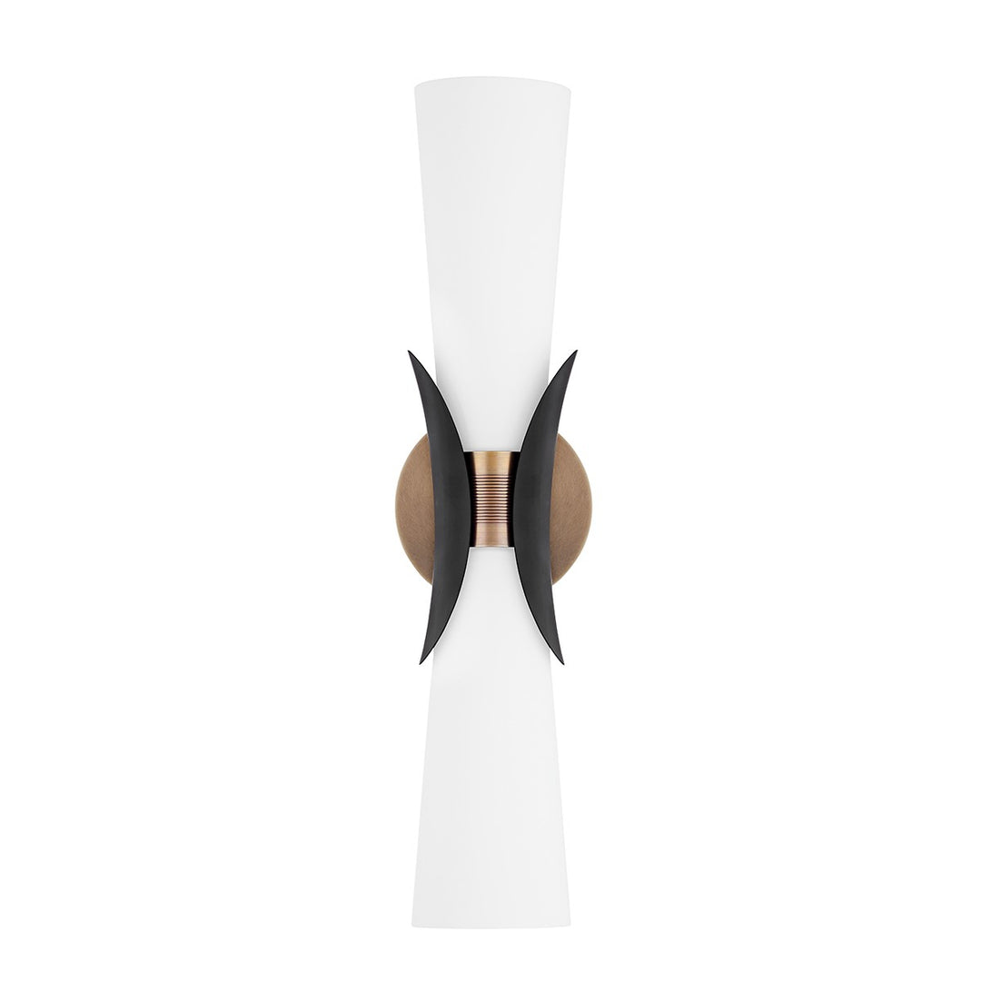 Troy Lighting Canada - B2102-PBR/SBK - Two Light Wall Sconce - Muncie - Patina Brass