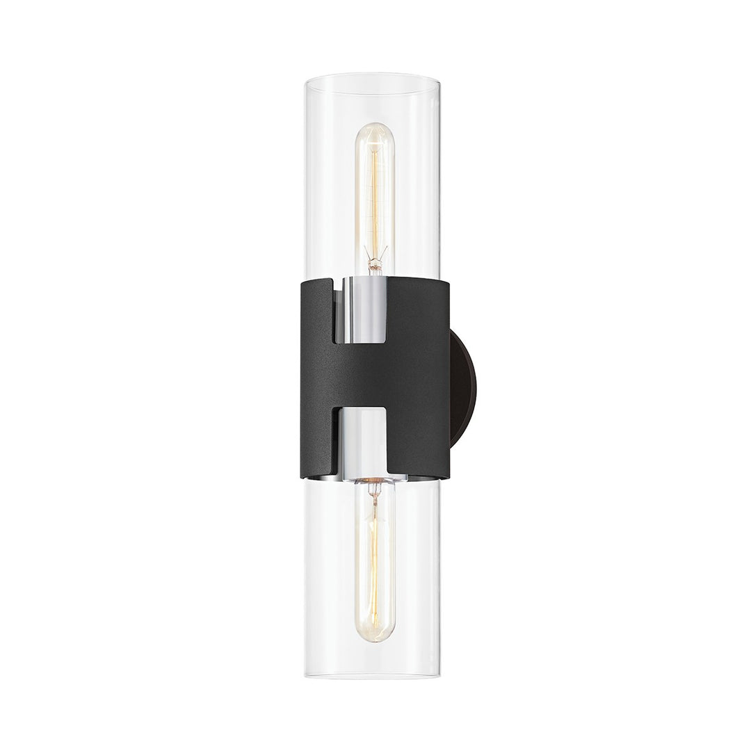 Troy Lighting Canada - B3231-PN/TBK - Two Light Wall Sconce - Amado - Polished Nickel