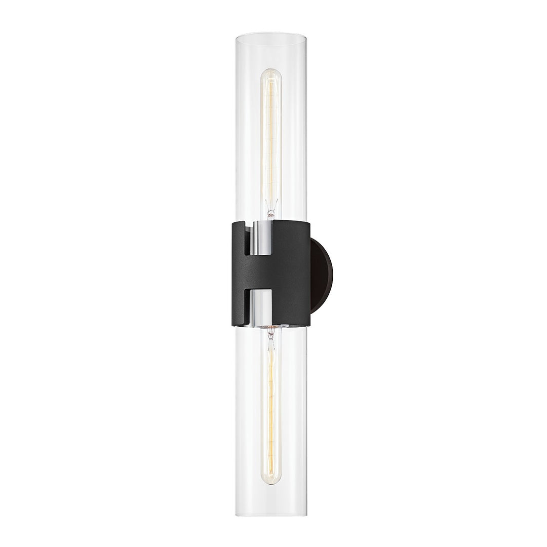 Troy Lighting Canada - B3232-PN/TBK - Two Light Wall Sconce - Amado - Polished Nickel