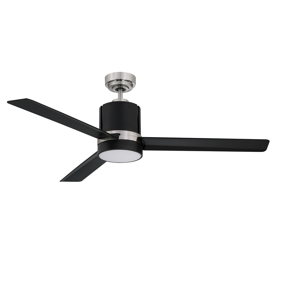 Allure 52"Ceiling Fan in Black & Satin Nickel Kendal Canada
