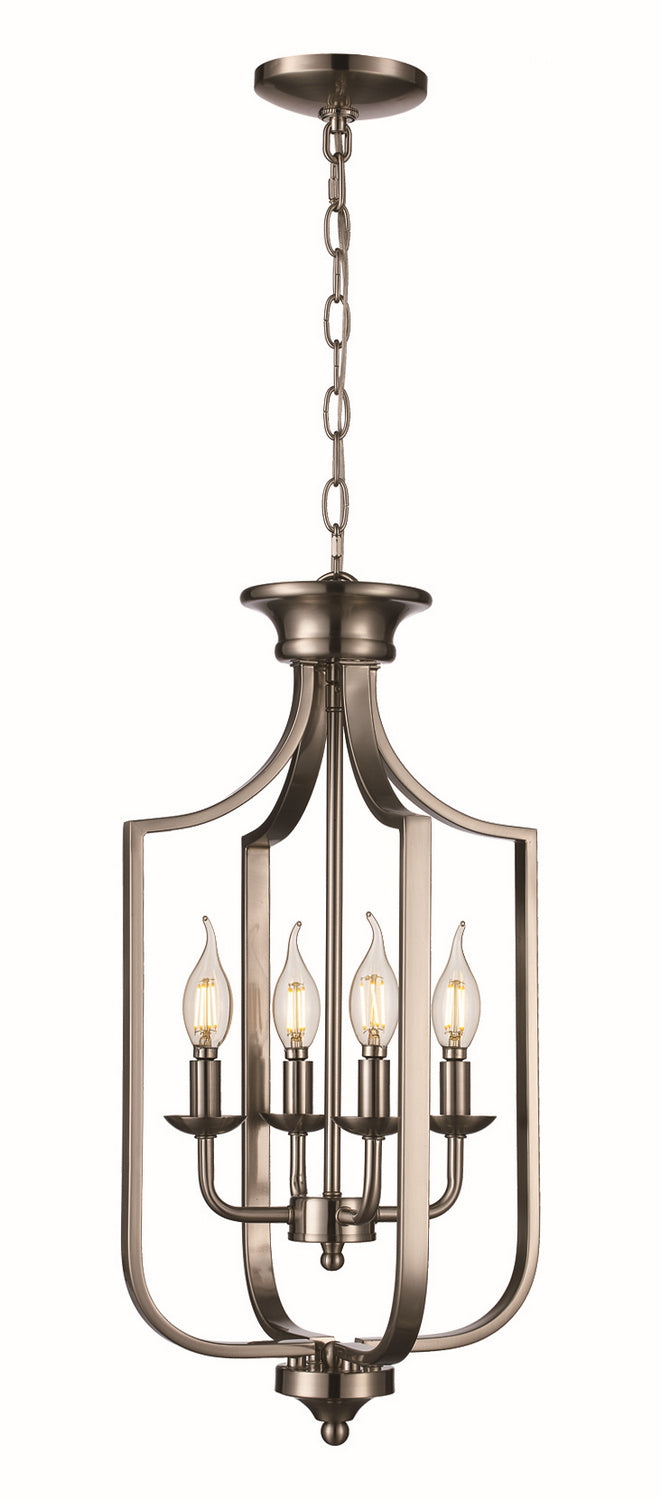 Four Light Pendant in Brushed Nickel - available from The Lighting Shoppe, trusted by Canadian homeowners