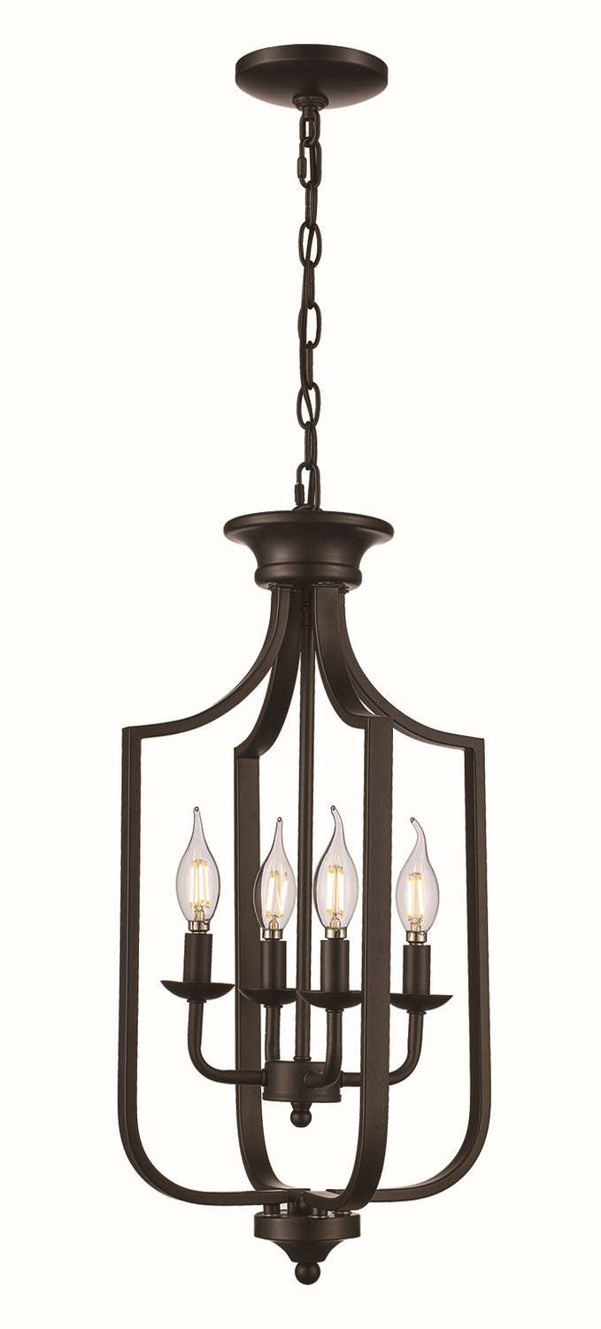 Four Light Pendant in Matte Black - available from The Lighting Shoppe, trusted by Canadian homeowners