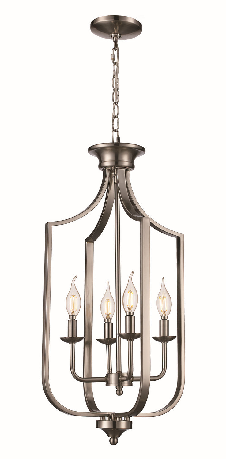 Four Light Pendant in Brushed Nickel - available from The Lighting Shoppe, trusted by Canadian homeowners
